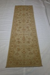 2’10 x 9’8 ft Chobi Oushack hand knotted vegetable dye oriental rug