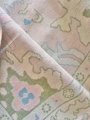 Light Pink Soft Wool Oushak Rugs 3×5 4×6 5×7 6×9 8×10 9×12 10×14 12×15 Room Rugs