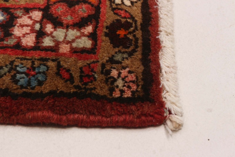 3'8" x 10'7" Vintage Hand-knotted Runner Rug Traditional Oriental Wool Carpet gallery