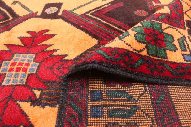 Vintage Hand-Knotted Area Rug 3'5" x 6'4" Traditional Oriental Wool Carpet gallery