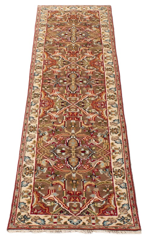 2'7" x 9'10" Vintage Hand-knotted Runner Rug Traditional Oriental Wool Carpet gallery