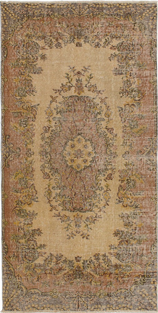 Vintage Hand-Knotted Area Rug 3'6" x 6'11" Traditional Oriental Wool Carpet