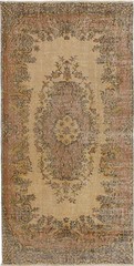 Vintage Hand-Knotted Area Rug 3’6″ x 6’11” Traditional Oriental Wool Carpet