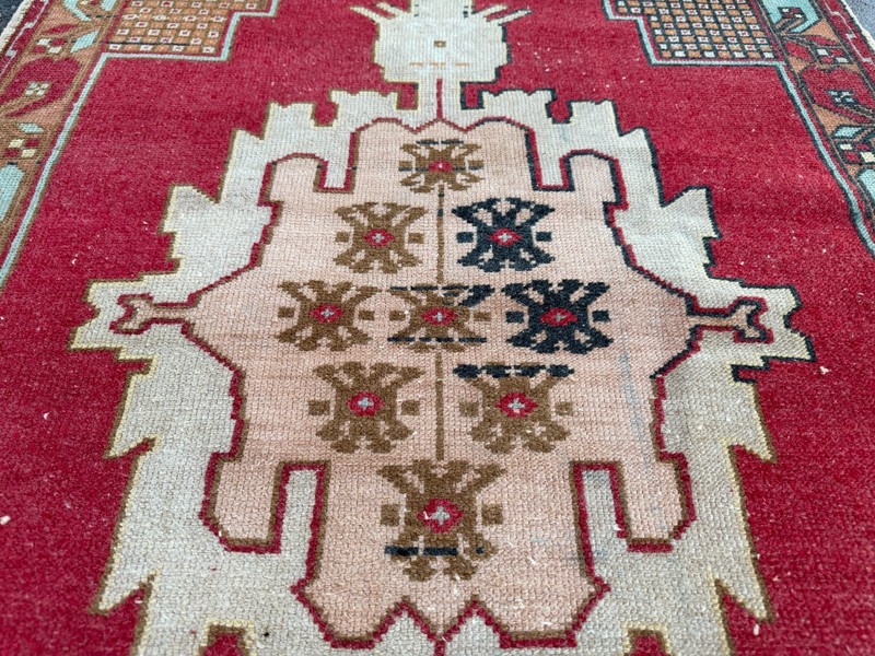 Hand Knotted Turkish Prayer Carpet 2.9x5.7 Ft Wool Tribal Accent Rug Decor gallery
