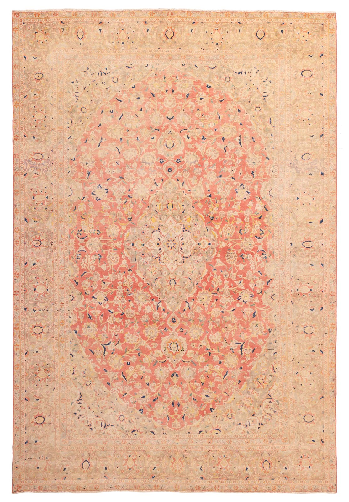 Vintage 9'2" x 13'9" Traditional Hand Knotted Vegetable Dye Wool Area Rug gallery