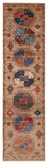 Vintage Hand-knotted Runner Rug 2’8″ x 10’3″ Traditional Oriental Wool Carpet