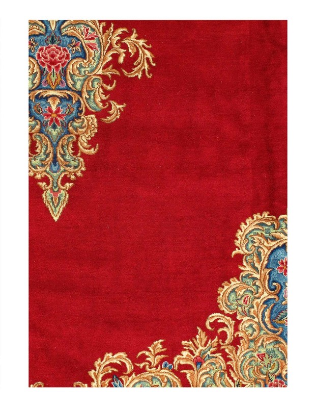 Red Oriental Antique Hand Knotted Wool 13' X 19' gallery