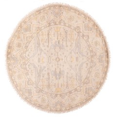 Vintage 9’0″ x 8’9″ Traditional Hand Knotted Vegetable Dye Wool Area Rug