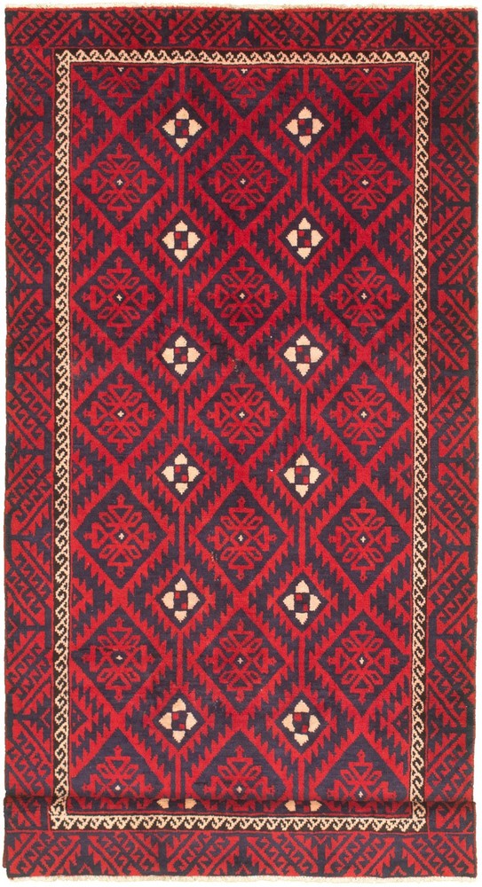 Traditional Vintage Hand-Knotted Area Rug 4'8" x 10'5" Oriental Wool Carpet
