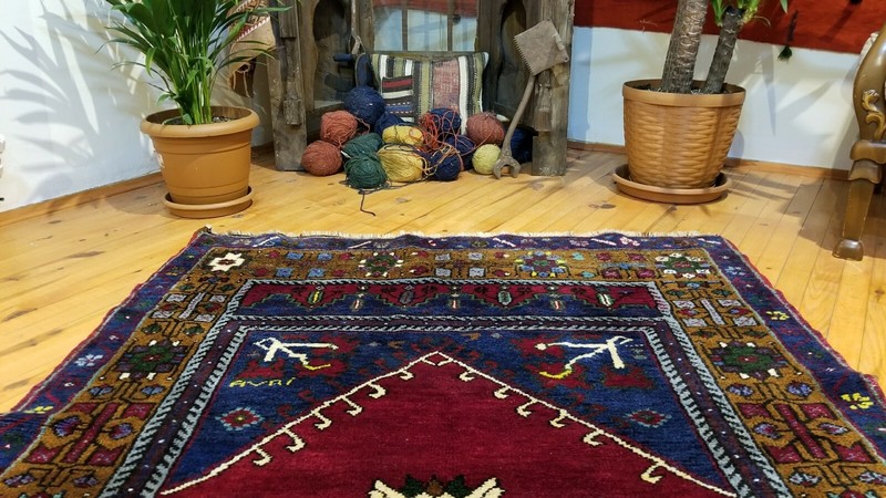 Antique 1900-1930s Turkish Tribal Rug 3'10" × 7'7" gallery