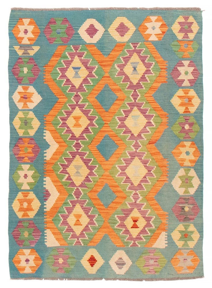 Vintage 3'5" x 4'11" Traditional Wool Hand Woven Oriental Area Rug