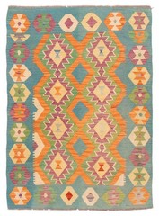 Vintage 3’5″ x 4’11” Traditional Wool Hand Woven Oriental Area Rug
