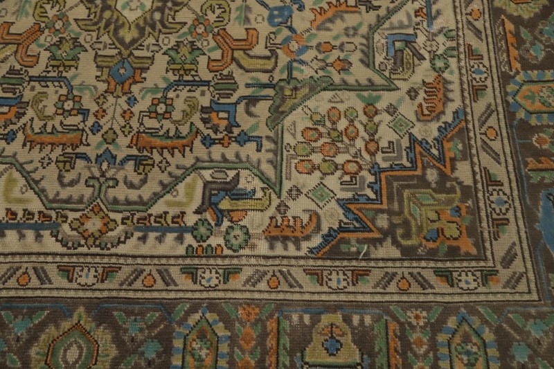 Traditional Geometric Vintage Handmade Wool Area Rug 6x9 ft for Living Room gallery