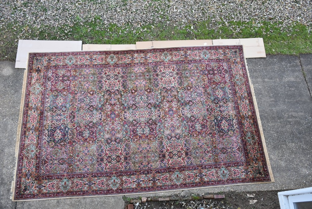 Vintage Karastan Rug LANAMAR 5514 Kirman 10.4x16 Must See #L5514