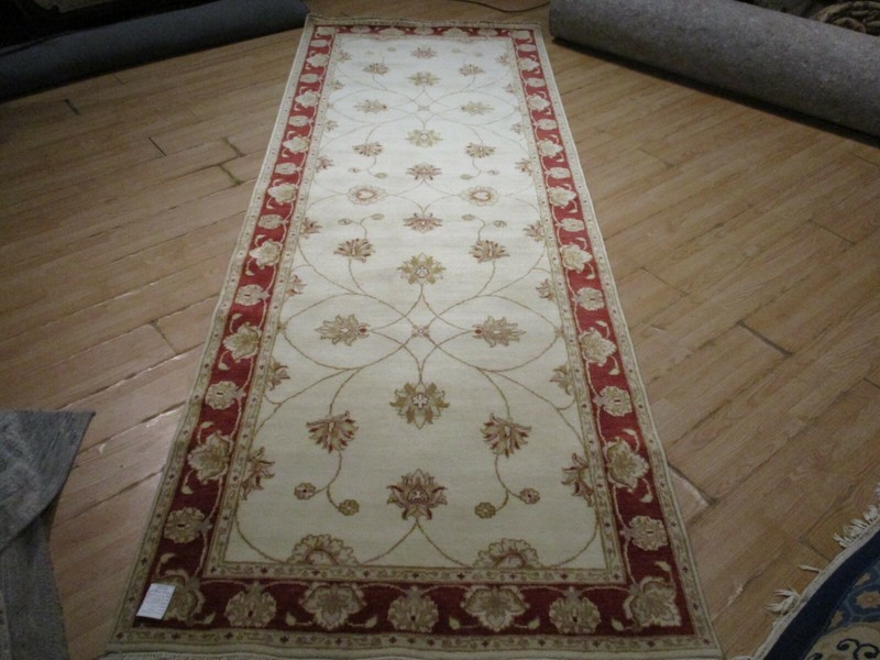 4'x12' RUNNER Gorgeous Allover-Pattern HANDMADE-KNOTTED WOOL RUG 585665 gallery