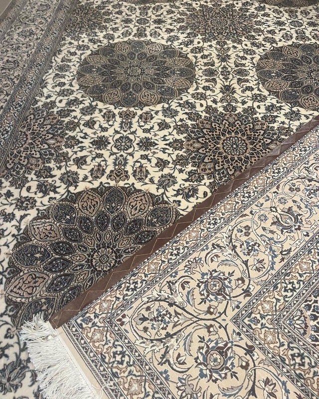 11x7. HANDMADE RUG. CARPET . HAND MADE WOOL AND SILK HABI.BIAN gallery