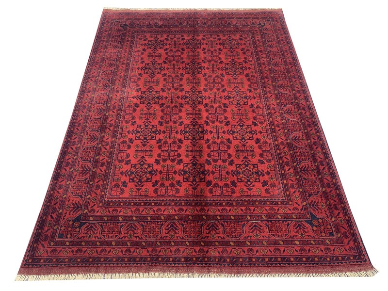Fine Quality Hand Knotted Afghan Khal Muhammadi Wool Area Rug 8 x 6 Ft gallery