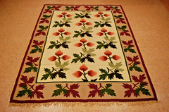 OLD, RARE BASARABIAN KILIM 4’11” x 6’10” FINE WOVEN_ALL NATURAL WOOL,FULL COLOR