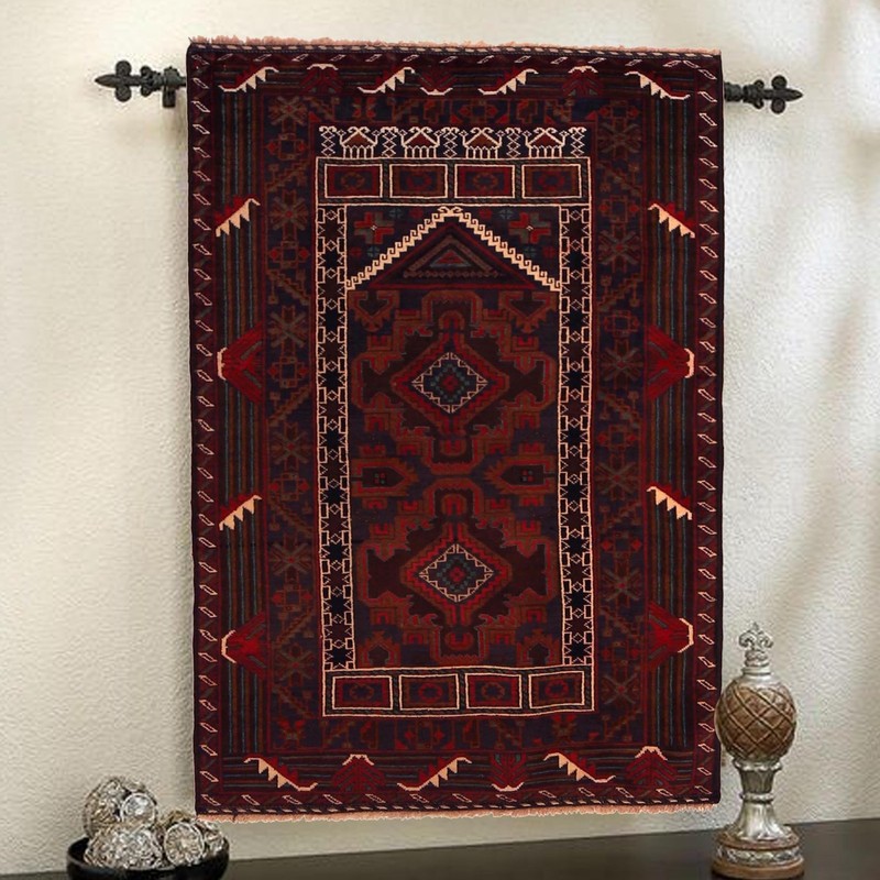 Embroidered Soft Islamic Prayer Mat Muslim Rug 4.9x2.8ft gallery