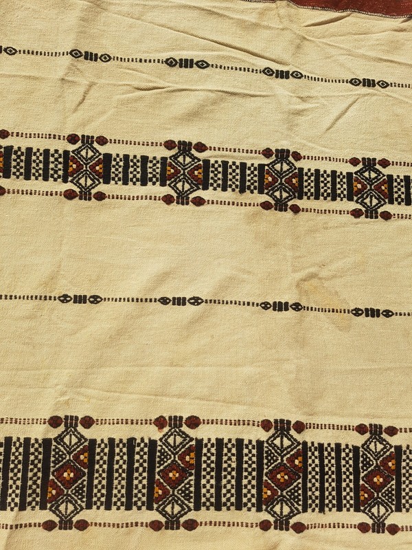 Vintage Handmade Fulani Traditional Wool Kilim Rug Carpet 223x146 cm gallery