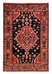 Traditional Vintage Hand-Knotted Area Rug 4’3″ x 6’7″ Oriental Wool Carpet