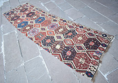 Antique Turkish Rug 34” x 112” Collector’s Item Fragment Kagizman Wool Rug