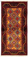 Vintage Hand-Knotted Area Rug 3’1″ x 6’4″ Traditional Oriental Wool Carpet