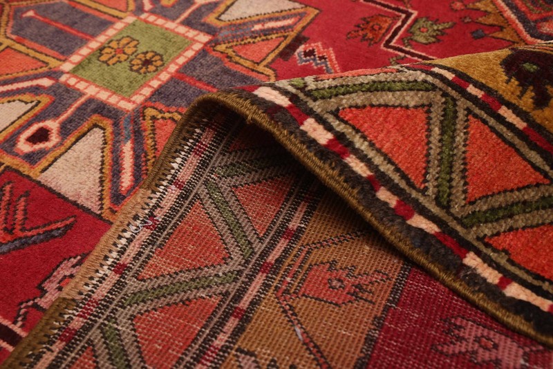 4'3" x 9'8" Vintage Hand-knotted Runner Rug Traditional Oriental Wool Carpet gallery