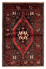 Vintage Hand-Knotted Area Rug 4’7″ x 6’10” Traditional Wool Carpet