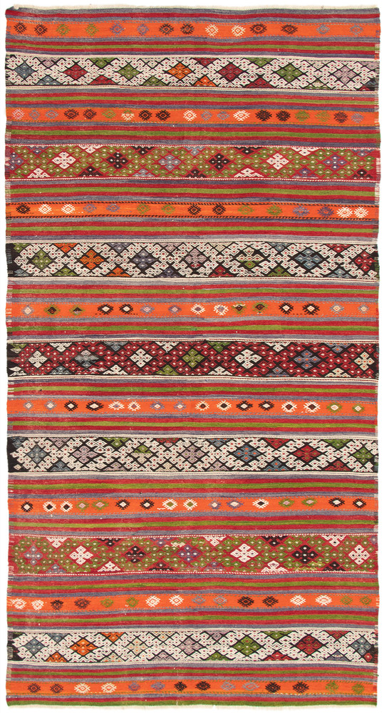 Vintage 5'8" x 11'9" Traditional Wool Hand Woven Oriental Area Rug