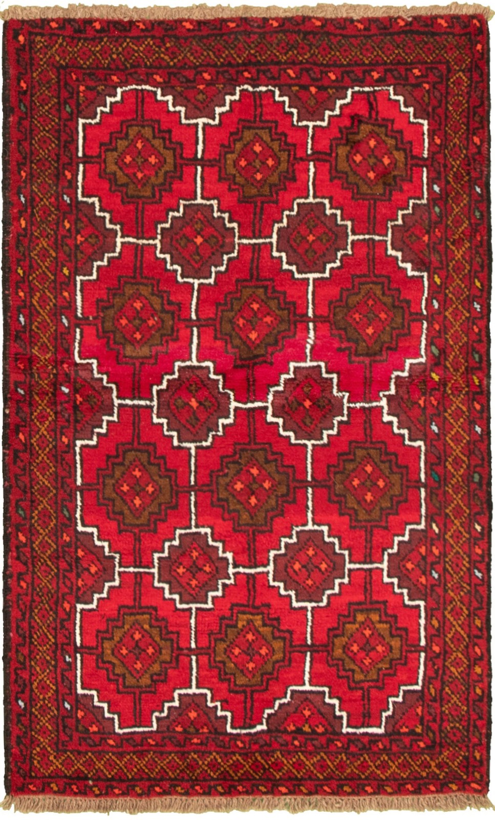 Vintage 3'4" x 5'5" Traditional Hand Knotted Vegetable Dye Wool Area Rug gallery
