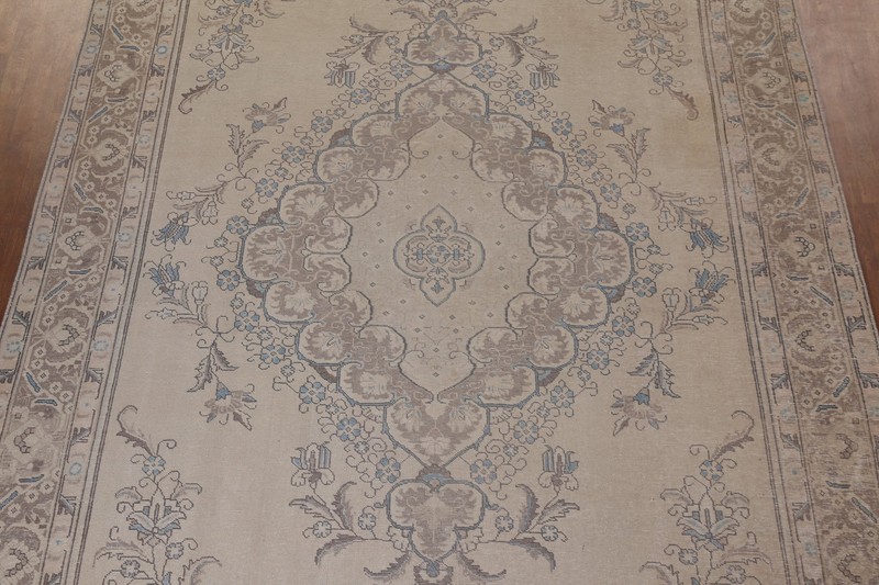 Vintage Distressed Traditional Hand-knotted Area Rug 10x12 ft for Living Room gallery