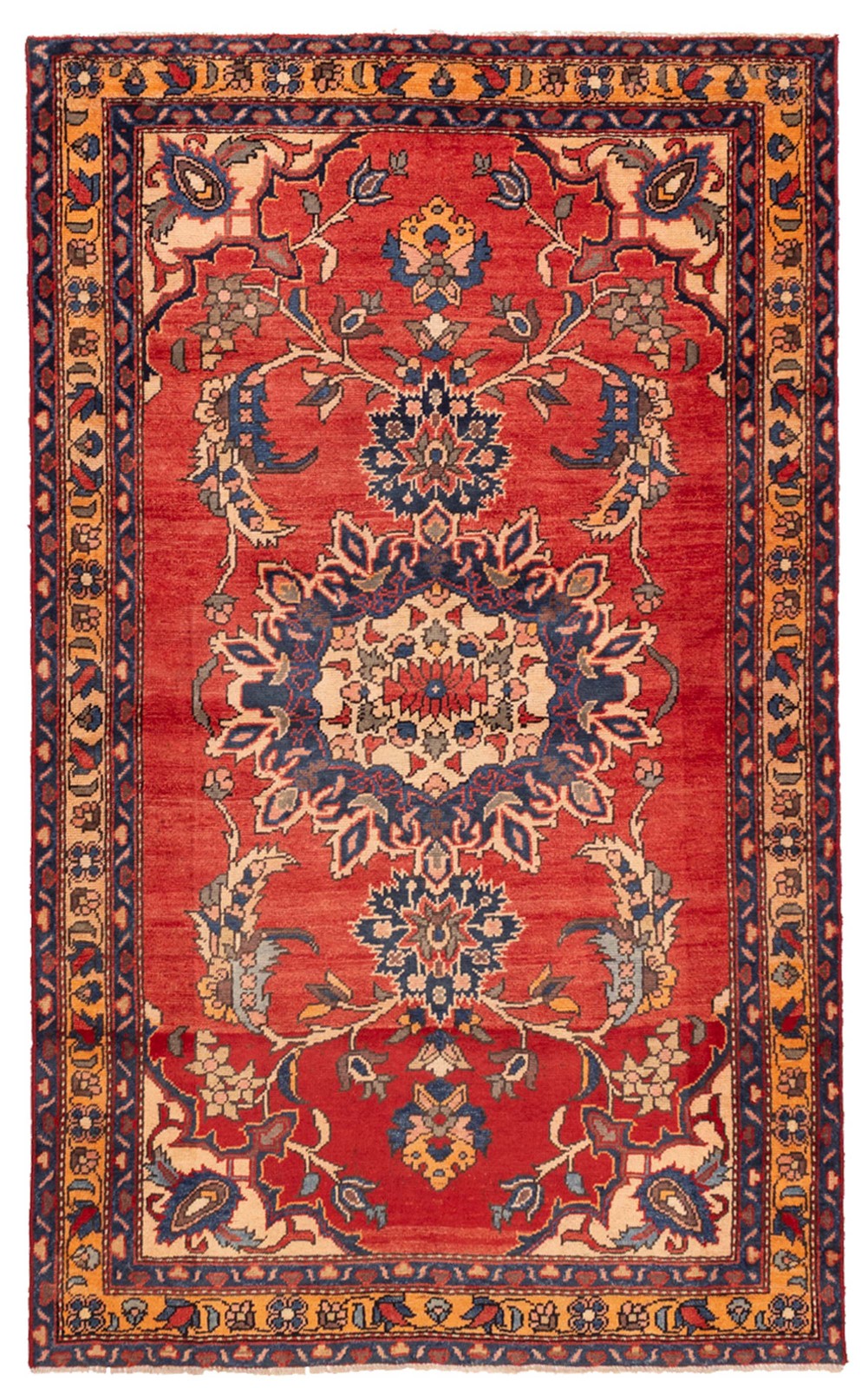 Traditional Vintage Hand-Knotted Area Rug 4'11" x 8'2" Oriental Wool Carpet gallery