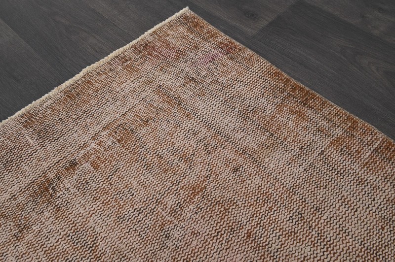 Oushak 4x8,Turkish Rug,vintage,anatolian,BURNT,kilim,Bohemian,handmade,wool gallery