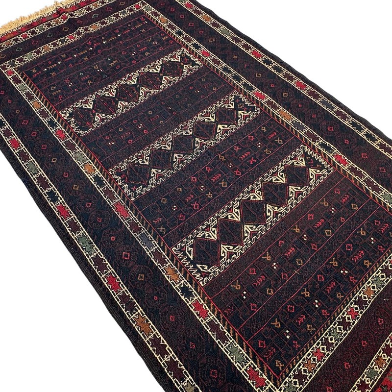 Handmade Adreskan Sumak Kilim Rug 4.2x7.1 Tribal Wool Vintage Living Room Decor gallery
