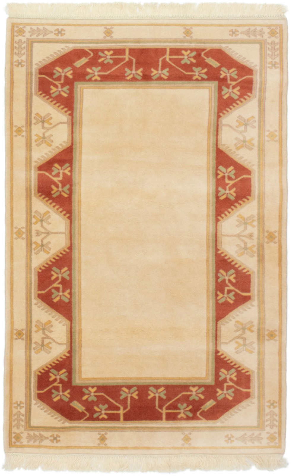 Vintage 4'0" x 6'6" Traditional Hand Knotted Vegetable Dye Wool Area Rug gallery