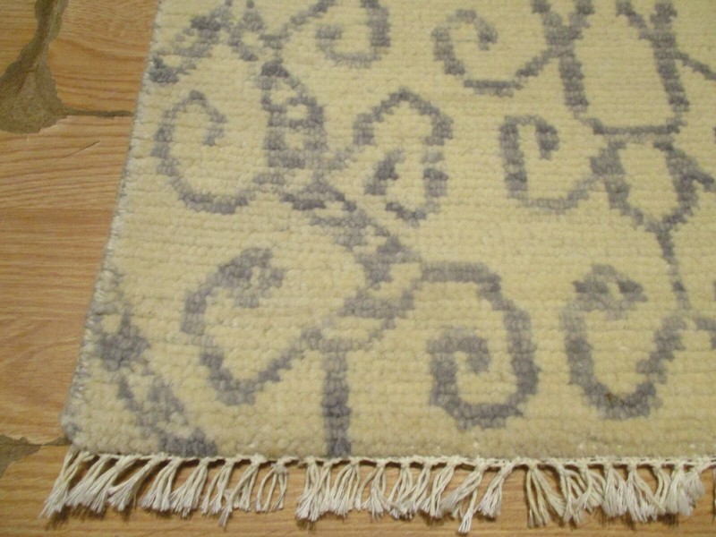 2x3 Modern Agra ABC Collection Handmade-knotted Wool Rug #35 gallery