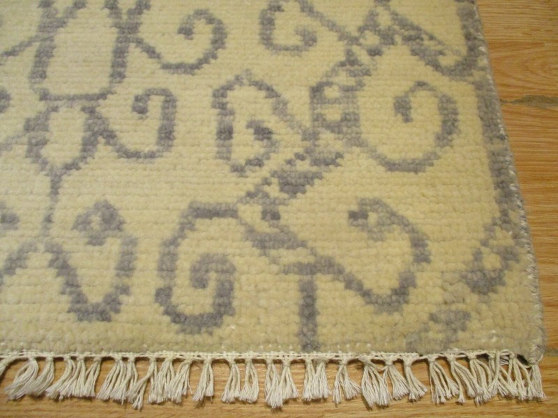 2x3 Modern Agra ABC Collection Handmade-knotted Wool Rug #35 gallery
