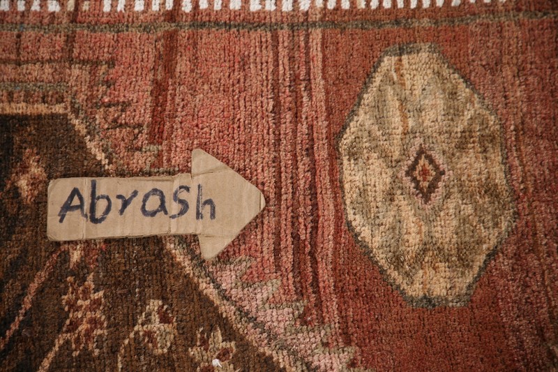 Semi-antique Ardebil 10 ft. Runner Rug Handmade Low Pile Wool Carpet 4x10 gallery