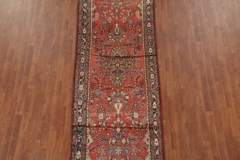 Traditional Floral Vintage 12 ft. Runner Rug 4x12 Hand-knotted Wool gallery
