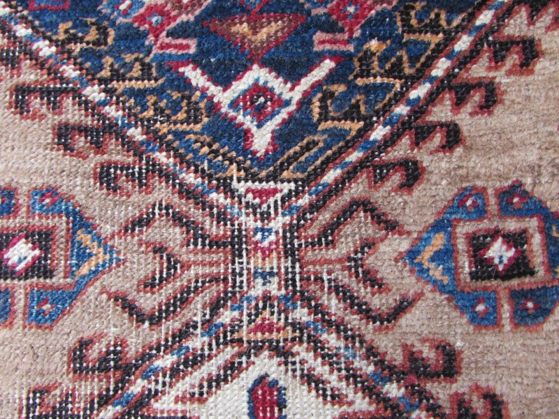 Antique Worn Traditional Hand Made Oriental Brown Wool Long Runner 320x92cm gallery