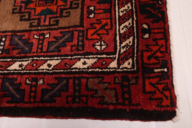 Vintage Hand-knotted Runner Rug 3'8" x 13'11" Traditional Oriental Wool Carpet gallery