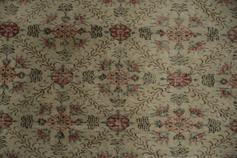 Anatolian Turkish Area Rug 6x10 Ft Hand-Knotted Floral Wool Oriental Carpet gallery