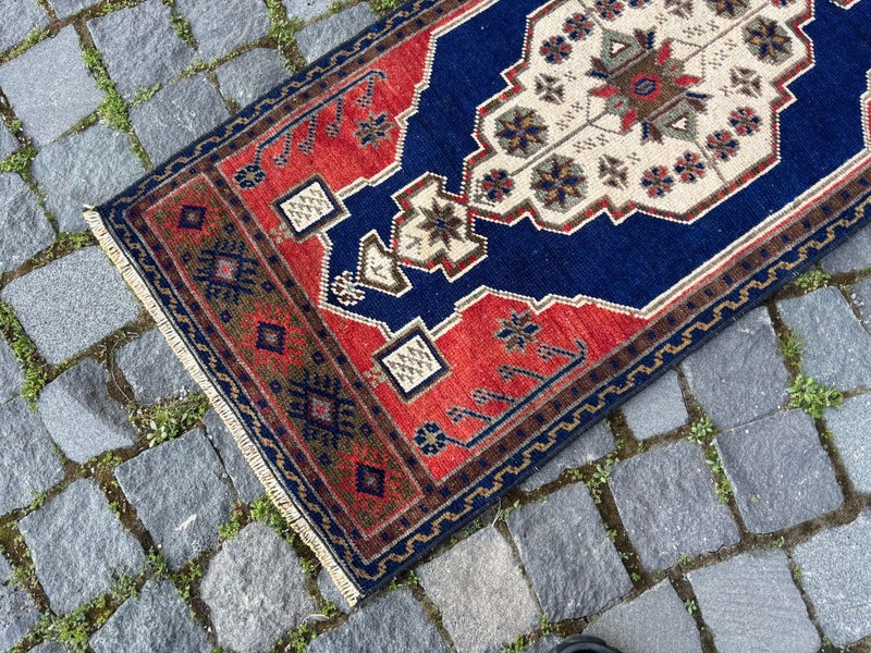 Doormats,Turkish handmade rug,Vintage wool rugs, Bohemian small rug 1,6 x 3,6 ft gallery