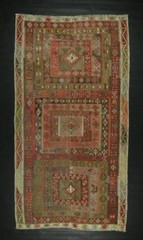 RARE Turkish Avsar Nomadic Kilim Rug from Kayseri Anatolian Wool 9″38′ X 5″18′