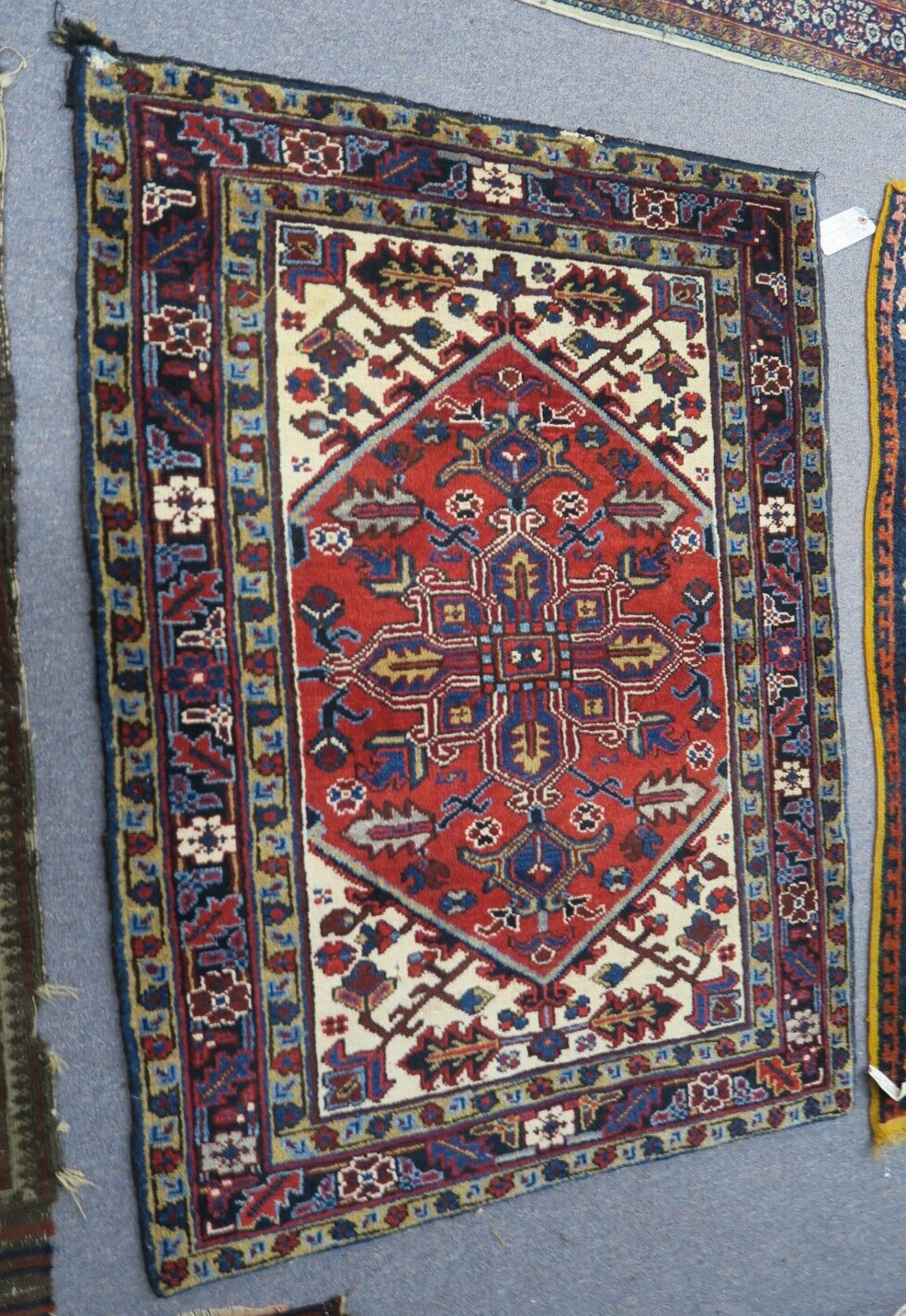 Vintage Karaja Serapi Oriental Area Rug 3'3 x 4'4 Hand-knotted Wool gallery