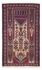 3’4″ x 5’9″ Vintage Hand Knotted Area Rug Traditional Oriental Wool Carpet