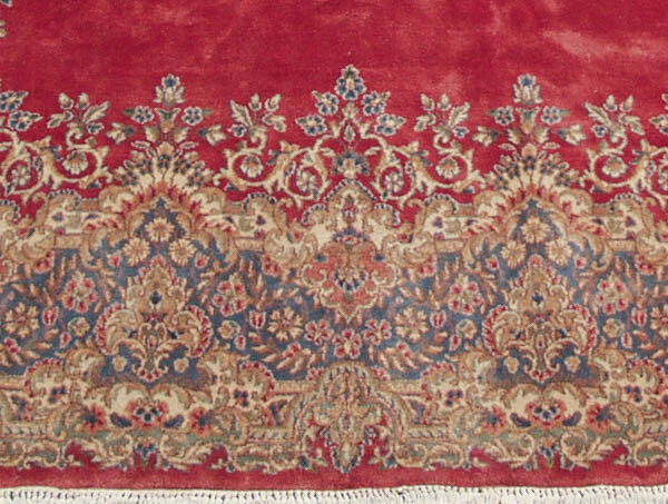 RRA 10x15 True Oriental Rug Open Field Design Rose Red Carpet 12201 gallery