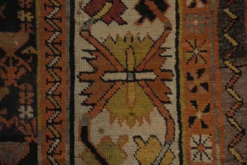 Pre-1900 Caucasian Vegetable Dye Antique Rug 4x6 Wool Hand-knotted Carpet gallery