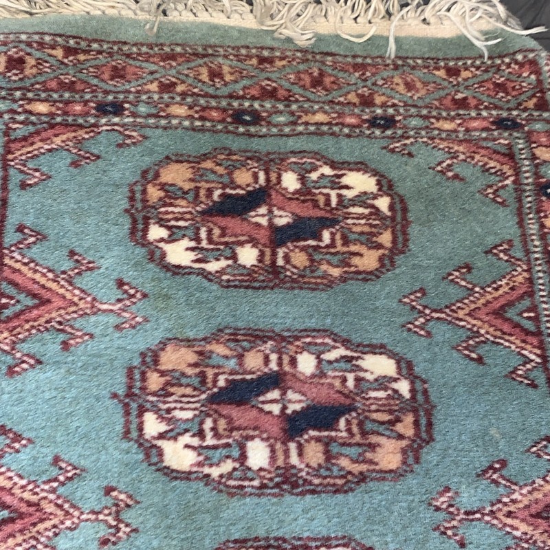 Vintage Handmade Persian/ Turkish/Afghan? Prayer Rug. 64cm x 32cm gallery